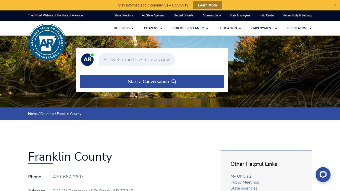 Franklin County | Arkansas.gov